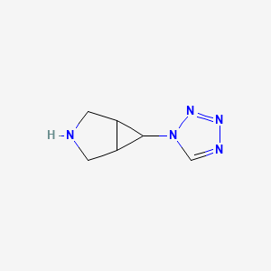 molecular formula C6H9N5 B8481868 6-(1H-tetrazol-1-yl)-3-azabicyclo[3.1.0]hexane 