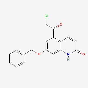 7-(Benzyloxy)-5-(chloroacetyl)quinolin-2(1H)-one