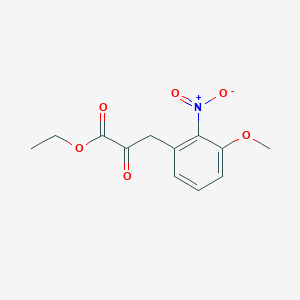 Ethyl 3-(3-methoxy-2-nitrophenyl)-2-oxopropanoate