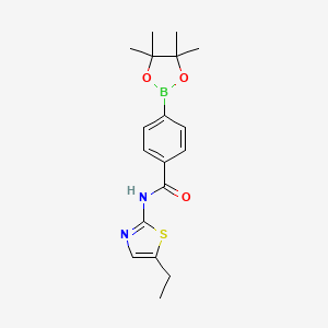 N-(5-Ethylthiazol-2-yl)-4-(4,4,5,5-tetramethyl-1,3,2-dioxaborolan-2-yl)benzamide