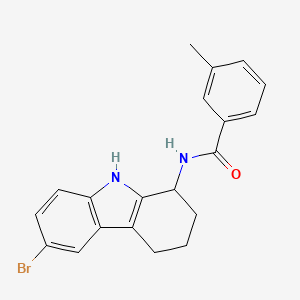 N-(6-Bromo-2,3,4,9-tetrahydro-1H-carbazol-1-yl)-3-methylbenzamide