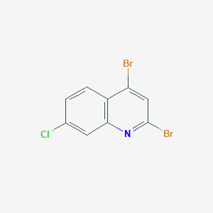 molecular formula C9H4Br2ClN B8481918 2,4-Dibromo-7-chloroquinoline 