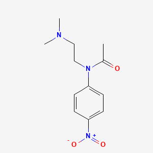 molecular formula C12H17N3O3 B8481932 4-[N-(2-dimethylamino-ethyl)-N-acetyl-amino]-nitrobenzene 