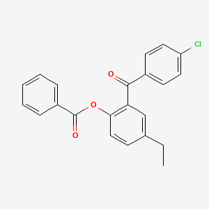 2-(4-Chlorobenzoyl)-4-ethylphenyl benzoate