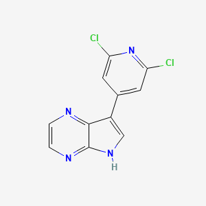 7-(2,6-dichloropyridin-4-yl)-5H-pyrrolo[2,3-b]pyrazine