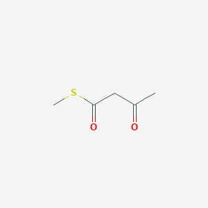 molecular formula C5H8O2S B8481946 S-Methyl 3-oxobutanethioate 