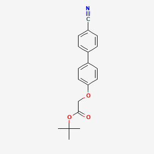 molecular formula C19H19NO3 B8481954 Tert-butyl [(4'-cyanobiphenyl-4-yl)oxy]acetate 