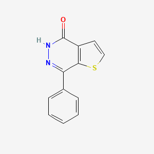 molecular formula C12H8N2OS B8481974 7-phenylthieno[2,3-d]pyridazin-4(5H)-one 