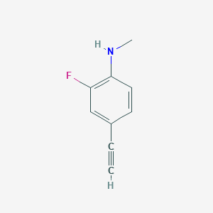 molecular formula C9H8FN B8481997 4-ethynyl-2-fluoro-N-methylaniline 