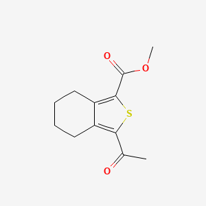 molecular formula C12H14O3S B8482005 Methyl 3-acetyl-4,5,6,7-tetrahydrobenzo[c]thiophene-1-carboxylate 