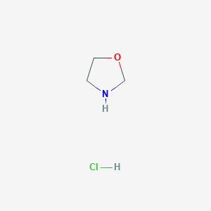 molecular formula C3H8ClNO B8482011 Oxazolidine hydrochloride 