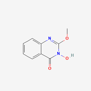 molecular formula C9H8N2O3 B8482028 3-Hydroxy-2-methoxyquinazolin-4(3H)-one CAS No. 86208-53-9
