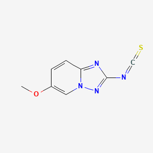 molecular formula C8H6N4OS B8482055 2-Isothiocyanato-6-methoxy-[1,2,4]triazolo[1,5-a]pyridine 