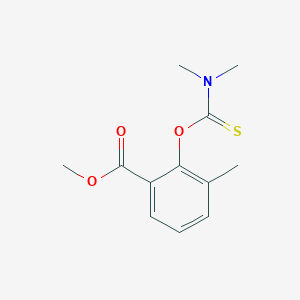 molecular formula C12H15NO3S B8482057 Methyl 2-[(dimethyl-amino)thioxomethoxy]-3-methylbenzoate 