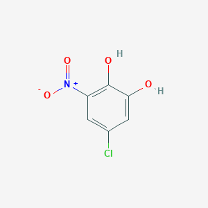 molecular formula C6H4ClNO4 B8482060 5-Chloro-3-nitro-1,2-benzenediol 