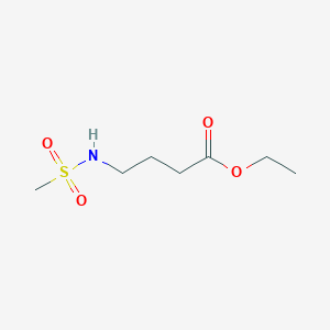 molecular formula C7H15NO4S B8482067 Ethyl 4-[(methylsulfonyl)amino]butanoate CAS No. 223461-85-6