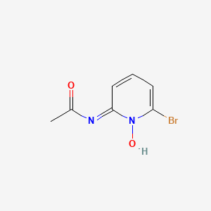 molecular formula C7H7BrN2O2 B8482082 2-Acetamido-6-bromopyridine-1-oxide 