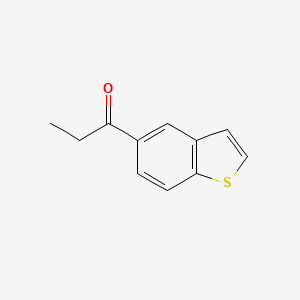 molecular formula C11H10OS B8482101 1-Propanone,1-benzo[b]thien-5-yl- 