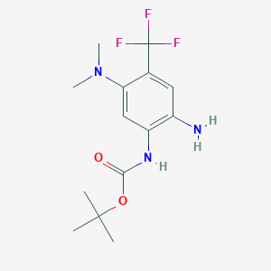 Carbamic acid,n-[2-amino-5-(dimethylamino)-4-(trifluoromethyl)phenyl]-,1,1-dimethylethyl ester