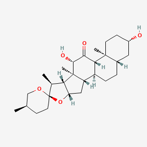 Spirostan-11-one, 3,12-dihydroxy-, (3beta,5alpha,12beta,25R)-