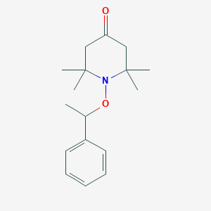 B8482168 2,2,6,6-Tetramethyl-1-(1-phenylethoxy)piperidin-4-one CAS No. 122586-81-6