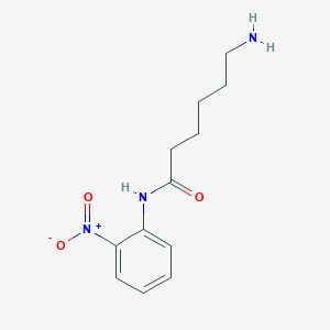 molecular formula C12H17N3O3 B8482181 6-amino-N-(2-nitrophenyl)hexanamide 