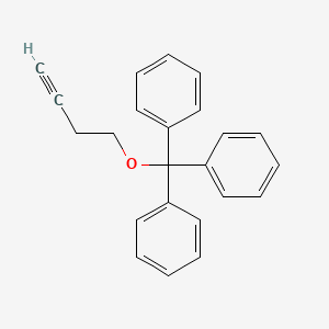 molecular formula C23H20O B8482188 Benzene, 1,1',1''-[(3-butynyloxy)methylidyne]tris- CAS No. 75014-48-1