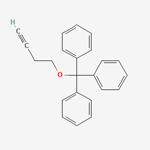 Benzene, 1,1',1''-[(3-butynyloxy)methylidyne]tris-