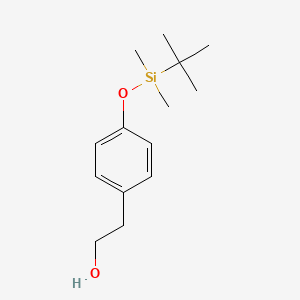 molecular formula C14H24O2Si B8482203 4-(tert-Butyldimethylsiloxy)benzeneethanol 