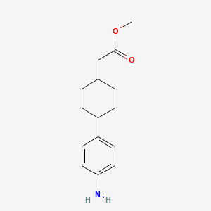 molecular formula C15H21NO2 B8482210 Methyl [trans-4-(4-aminophenyl)cyclohexyl]acetate 