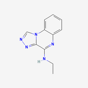 molecular formula C11H11N5 B8482248 4-Ethylamino-[1,2,4]triazolo[4,3-a]quinoxaline 