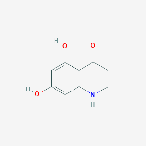 molecular formula C9H9NO3 B8482270 5,7-Dihydroxy-4-oxo-1,2,3,4-tetrahydroquinoline 