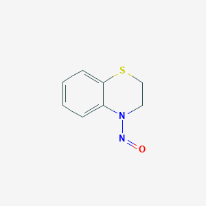 molecular formula C8H8N2OS B8482333 4-nitroso-3,4-dihydro-2H-benzo[b][1,4]thiazine 
