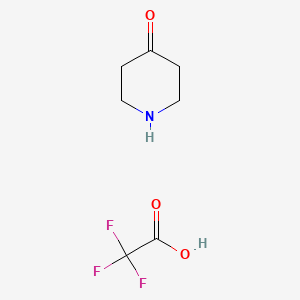 molecular formula C7H10F3NO3 B8482336 4-Piperidinone trifluoroacetate CAS No. 223142-89-0