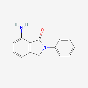 molecular formula C14H12N2O B8482337 7-Amino-2-phenylisoindolin-1-one 