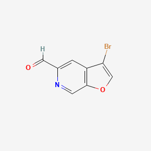 molecular formula C8H4BrNO2 B8482427 3-Bromofuro[2,3-c]pyridine-5-carbaldehyde 