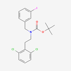 molecular formula C20H22Cl2INO2 B8482434 [2-(2,6-Dichloro-phenyl)-ethyl]-(3-iodo-benzyl)-carbamic acid tert-butyl ester 