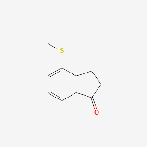 molecular formula C10H10OS B8482495 4-Methylthio-1-indanone 