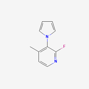 molecular formula C10H9FN2 B8482542 2-Fluoro-4-methyl-3-(1H-pyrrol-1-yl)pyridine 