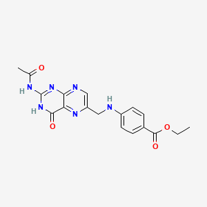 Ethyl 4-[[(2-Acetamido-4-oxo-3,4-dihydropteridin-6-yl)methyl]amino]benzoate