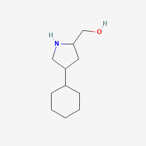molecular formula C11H21NO B8482568 (4-Cyclohexylpyrrolidin-2-yl)methanol 
