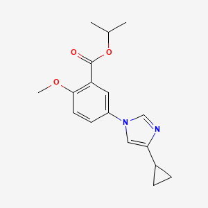 isopropyl 5-(4-cyclopropyl-1H-imidazol-1-yl)-2-methoxybenzoate