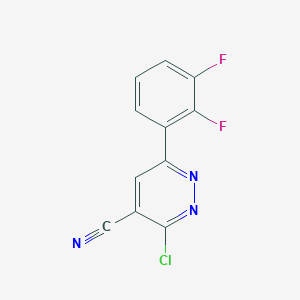 3-Chloro-6-(2,3-difluorophenyl)pyridazine-4-carbonitrile
