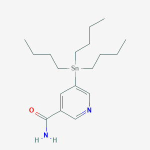 3-Pyridinecarboxamide, 5-(tributylstannyl)-