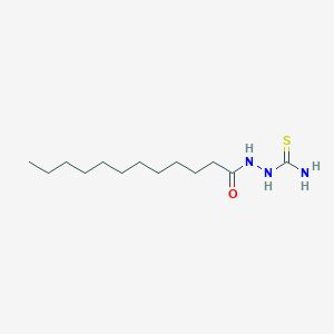 molecular formula C13H27N3OS B8482695 N-(carbamothioylamino)dodecanamide 