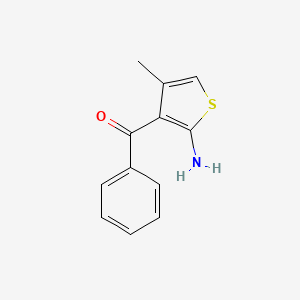 molecular formula C12H11NOS B8482717 2-Amino-3-benzoyl-4-methylthiophene 