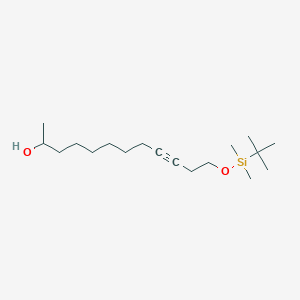 12-{[tert-Butyl(dimethyl)silyl]oxy}dodec-9-yn-2-ol