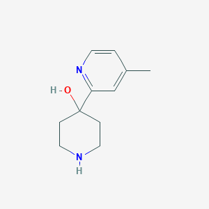molecular formula C11H16N2O B8482726 4-(4-Methylpyridin-2-yl)piperidin-4-ol 