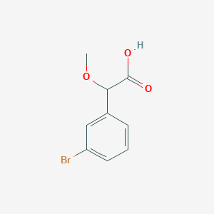 molecular formula C9H9BrO3 B8482745 (3-Bromo-phenyl)-methoxy-acetic acid 