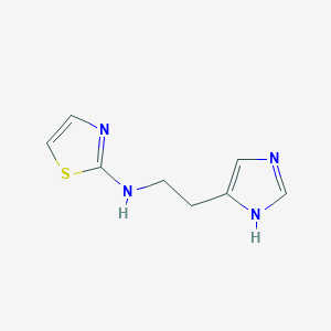 molecular formula C8H10N4S B8482752 4-[2-[(2-Thiazolyl)amino]ethyl]-1H-imidazole 